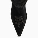 Paris Texas Texan Rosario Black Leather Boot