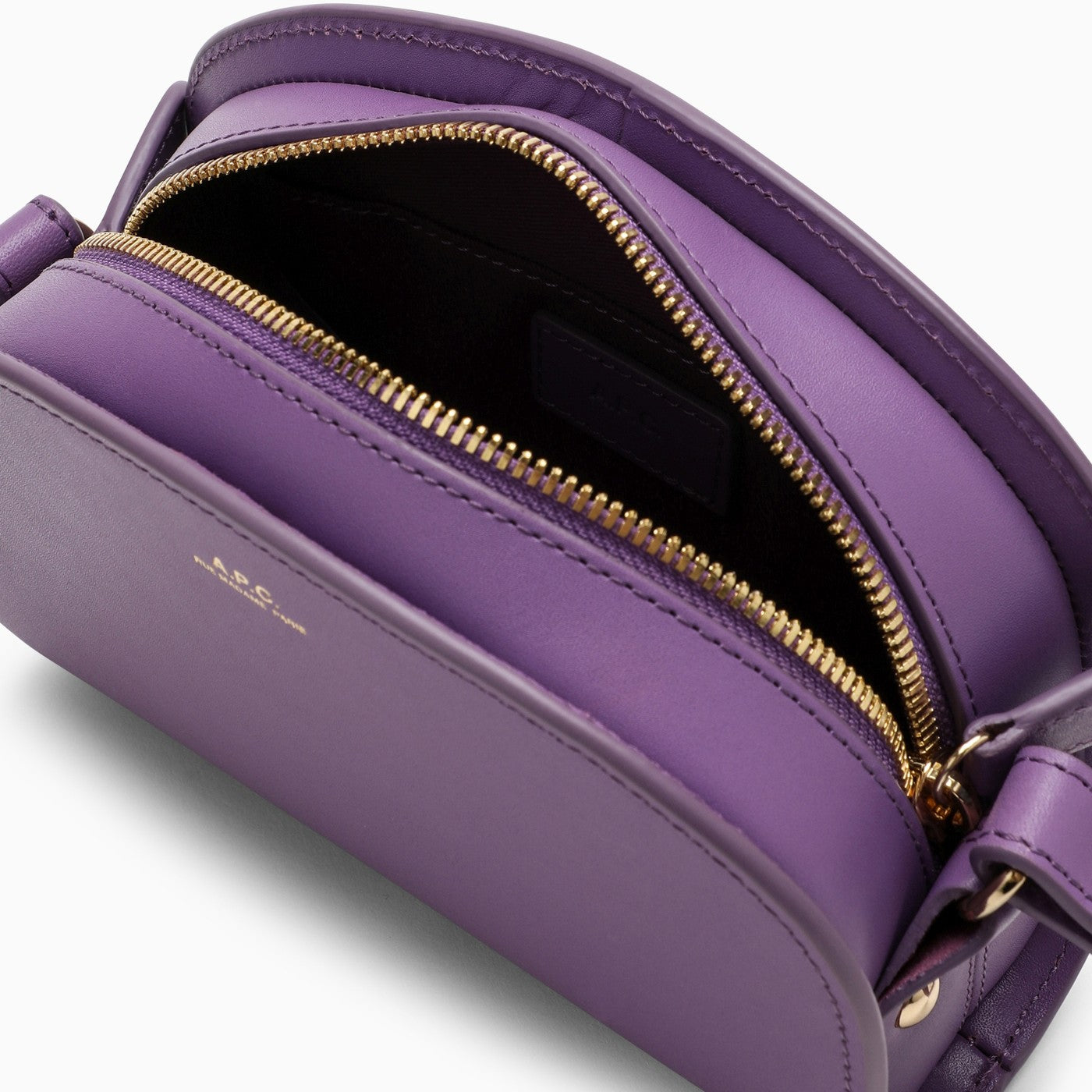 A.p.c. Mini Demi-lune Bag In Purple