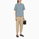 Di Malene Birger grande maglietta blu rotonda in cotone organico