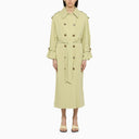By Malene Birger Green Double Breasted Duster With Belt - Balardi