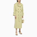 By Malene Birger Green Double Breasted Duster With Belt - Balardi