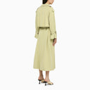 By Malene Birger Green Double Breasted Duster With Belt - Balardi