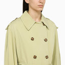 By Malene Birger Green Double Breasted Duster With Belt - Balardi