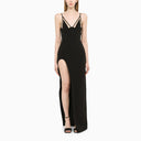 David Koma Black Long Dress With Slit - Balardi