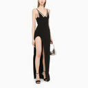 David Koma Black Long Dress With Slit - Balardi