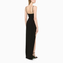 David Koma Black Long Dress With Slit - Balardi