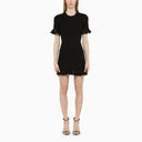 David Koma Black Mini Dress With Ruffles - Balardi
