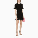 David Koma Black Mini Dress With Ruffles - Balardi