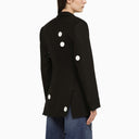 David Koma Single Breasted Jacket With Wool Mirrors