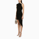 David Koma Black Midi Dress With Crystal Ball