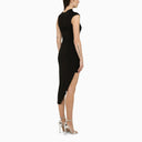 David Koma Black Midi Dress With Crystal Ball