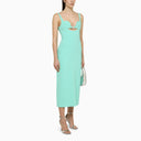 David Koma Light Blue Midi Dress In Viscose Blend