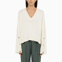 Loulou Studio Ivory Wool And Cashmere Jumper