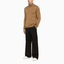 Roberto Collina Camel Turtleneck In Merino Wool