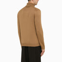 Roberto Collina Camel Turtleneck In Merino Wool