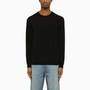 Roberto Collina Black Cotton Crew Neck Sweater