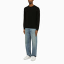 Roberto Collina Black Cotton Crew Neck Sweater