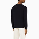 Roberto Collina Navy Blue Cotton Crew Neck Sweater