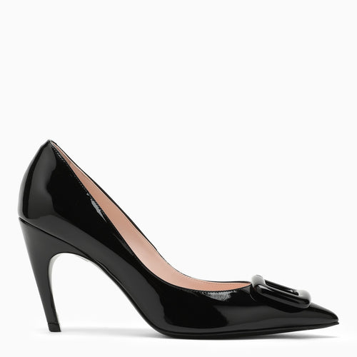 Roger Vivier Choc Black Leather Decollettè