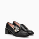 Roger Vivier Viv 'Rangers Black in pelle nera fibbia in metallo