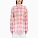 Dsquared2 White/Pink Checked Cotton Shirt