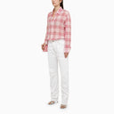 Dsquared2 White/Pink Checked Cotton Shirt