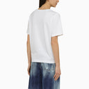 Dsquared2 White Cotton Crew Neck T Shirt With Logo