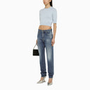 Dsquared2 Light Blue Cotton Cropped Jersey