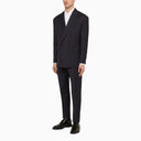 Dsquared2 Wallstreet Double Breasted Suit In Blue Wool