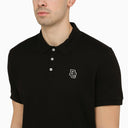 Dsquared2 Zwart Polo shirt met korte mouwen met logo -borduurwerk