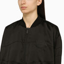 Dsquared2 Black Bomber Jacket With Logo