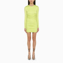 Dsquared2 Short Lime Dress With Draping