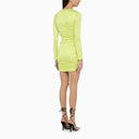 Dsquared2 Short Lime Dress With Draping