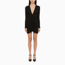 Dsquared2 Short Black Draped Dress
