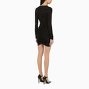 Dsquared2 Short Black Draped Dress