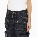 Dsquared2 Navy Blue Denim Cargo Jeans
