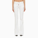 Dsquared2 White Cotton Trousers