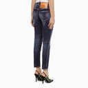 Dsquared2 Navy Blue Washed Denim Jeans