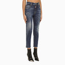 Dsquared2 Blue Skinny Jeans With Wear