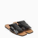 Sandalia Bambi de cuero negro Marni