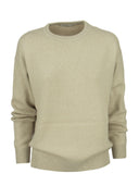 Brunello Cucinelli Diamante Cashmere e Silk Crew Neck