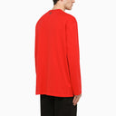 Fred Perry Raf Simons Red Long Sleeves T Shirt With Prints - Balardi