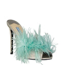 Prada Silk End Feathers Sandals