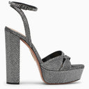 Aquazzura Sandal Sinner Plateau 140 Antracite Grey