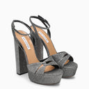 Aquazzura Sandal Sinner Plateau 140 Antracite Grey