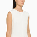 Loulou Studio Ivory Top With Fringes - Balardi