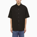 Studio Nicholson Navy Blue Oversize Short Sleeves T Shirt