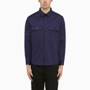 Zegna Shirt With Utility Pockets Blue