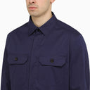 Zegna Shirt With Utility Pockets Blue