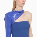 David Koma Blue One Shoulder Dress - Balardi